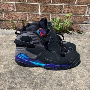 Nike Air Jordan Retro 8 Aqua Sneakers Size 10